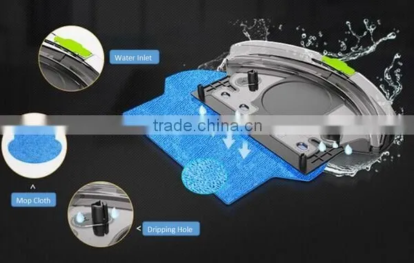 2016 Multifunctional Auto-charging Robot Vacuum Cleaner Water Tank Spray With Wet and Dry Cleaning Mopping photo-4