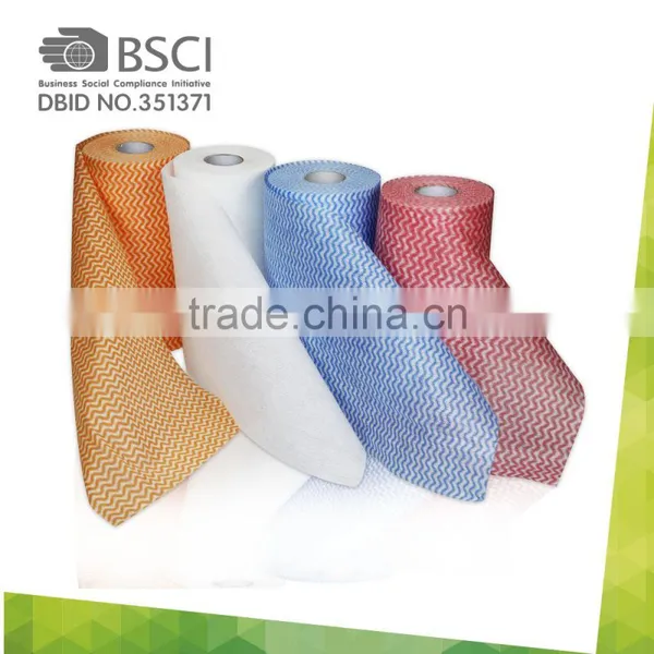 Cheap Good Quality Big Spunlace Nonwoven Fabric Rolls Disposable Restaurant Washable Dish Cloths photo-3