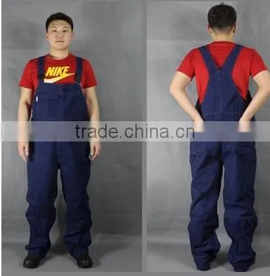 Bib Overalls / Pants Male Workers Siamese Clothing / Uniforms Automotive Tooling Work Clothes Denim Strap photo-3