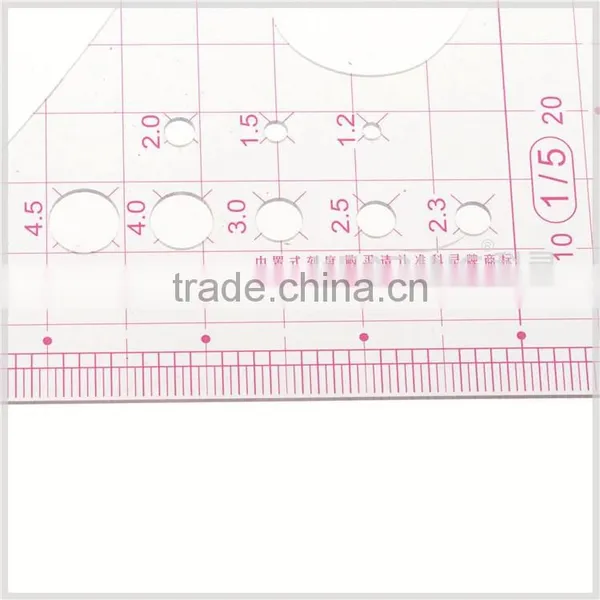 Kearing High Quality 1.2mm Thickness Scale Rulers Sandwich Printing Plastic Rulers1:5 #8515 photo-4