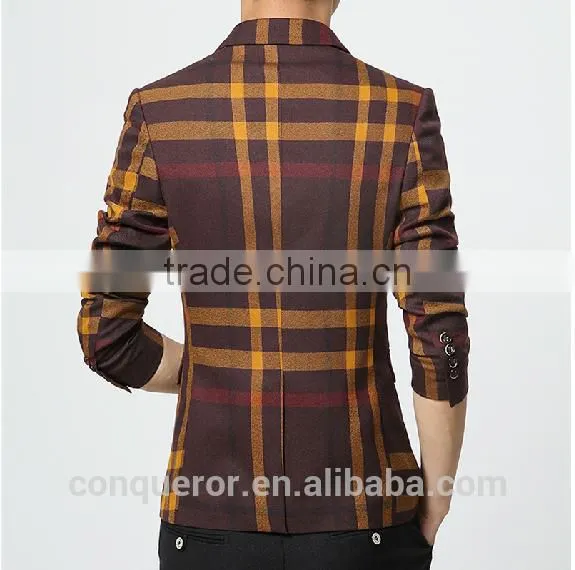 Grid Window Pane Man Suit.BSPL0631 photo-4