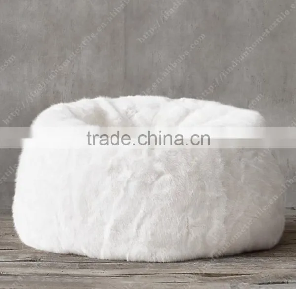 Faux Fur Chair Big Sofa Bed Adult Bean Bag 1 Chair Lounger photo-2