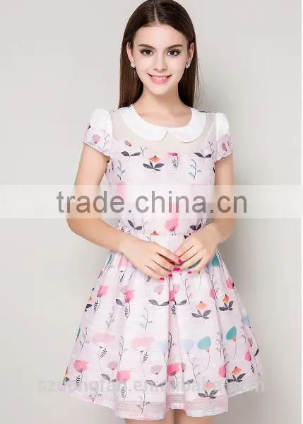 2017 Summer Dress Women Imported Chiffon Cute Cheap Party Lace Sexy Mini Vestidos photo-2