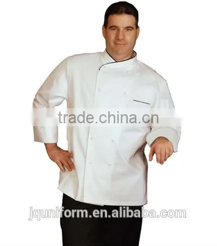 China High Quality White Black Men's Chef Uniforms, Kitchen Uniforms , Cooking Uniforms photo-3
