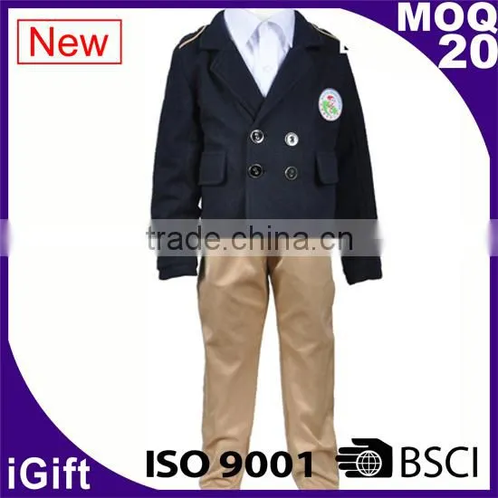 BSCI Factory Primary School Blazers Fabric Cotton and Polyester Blazer photo-5