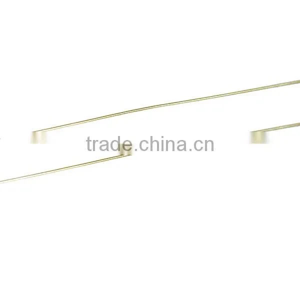 Copper Beading Wire Thread Cord Round Gold Plated 0.25mm Dia. , 2 Rolls photo-3