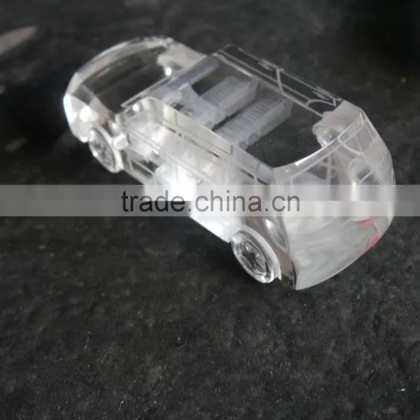 Transparent Antique 3D Crystal Car Model For Car Business Guest Memento photo-3