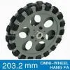 203.2mm Aluminum Double Omni Wheel QL-20