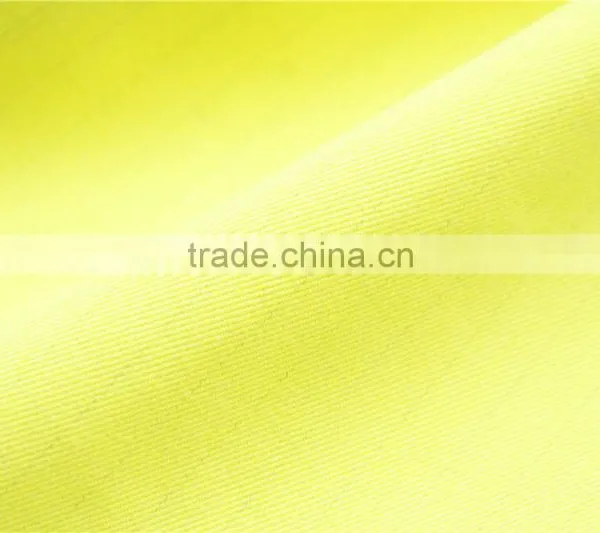 200gsm Fluorescent Yellow 60%Modacrylic/ 40%cotton Blended FR Fabrics for Work Clothes photo-3