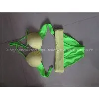 Halter and Bandeau Top With Molded Cup&underwire,adjustable Tie-side Bottom