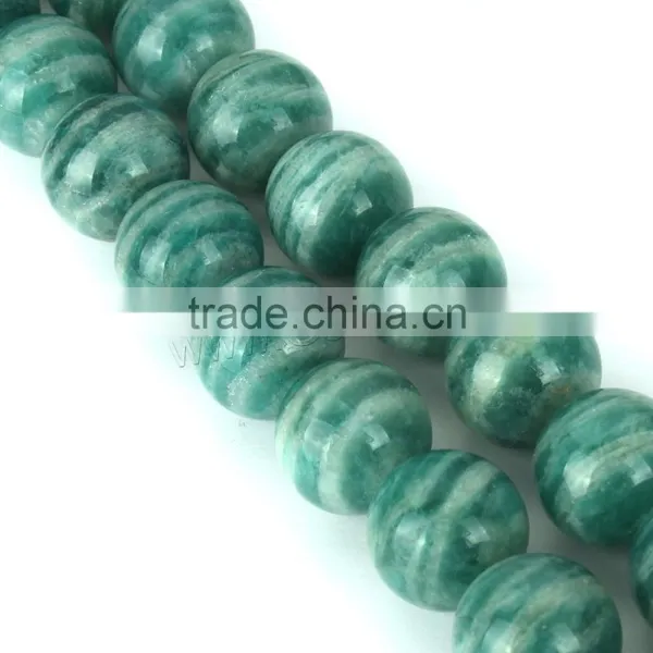Natural Round Real Amazonite Stone Beads photo-5