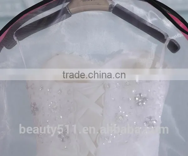 Custom Printed Wedding Dress Garment Bag Wholesale Wedding Dress Cover Bag Dust Bag for Dresses WB08 photo-6