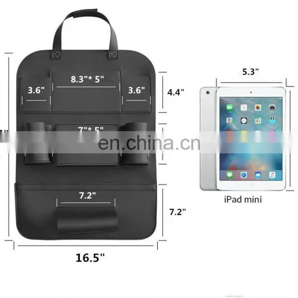 Car Seat Back Organizer With Tablet Holder Universal Use as Car Backseat Organizer for Kids photo-4