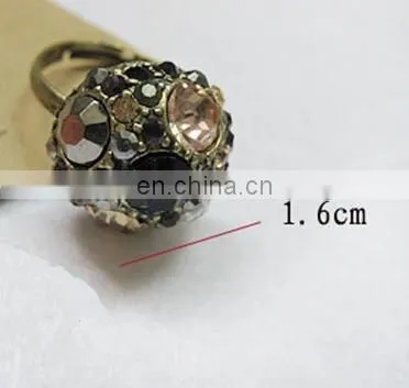 Godbead Mushroom Head Ring Fashion Plated Genuine Austrian Crystal Party Club Rings Jewelry photo-6