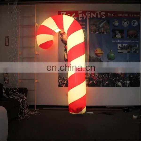 Christmas Decorations Air Blown Inflatable Christmas Candy Stick/ Candy Cane With LED Light photo-4
