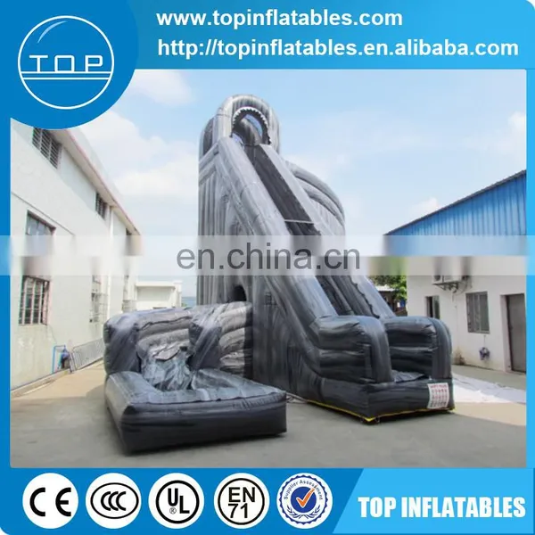 Factory Supply Giant Gray Tattoo Inflatable Water Slide for Adult and Kids photo-2