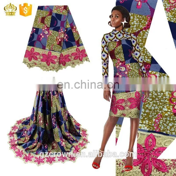 Hot Selling Exquisite French Lace Fabric,African Cord Lace High Quality Super Wax Lace Wax Fabrics For Make ClothesH170111007