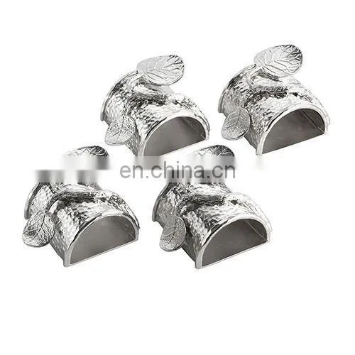 Botanical Leaf Napkin Ring Set