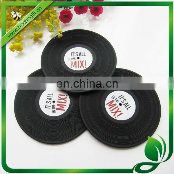 Vinyl Record Coaster, Silicone Record Cup Pad, Vinyl-Style Cup Pad photo-4
