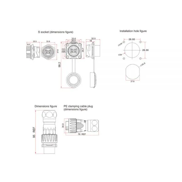 IP67 Waterproof Fiber Optic Connector Circular Connector Data Connector for Data Transmission Equipment photo-3