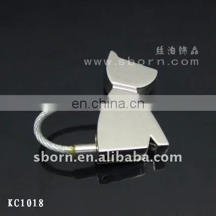 Cute Cat Shape Stainless Steel Wire Rope Key Chain for Souvenir Gifts photo-6