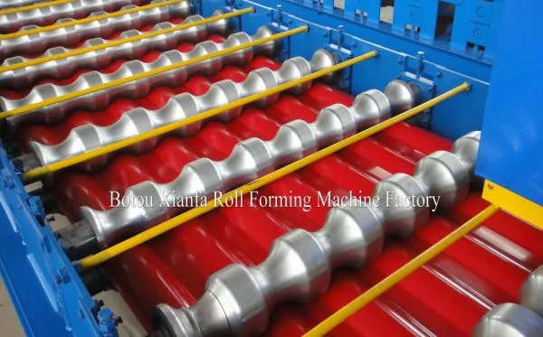 International Standard IBR Glazed Tile Roofing Roll Forming Machine photo-4