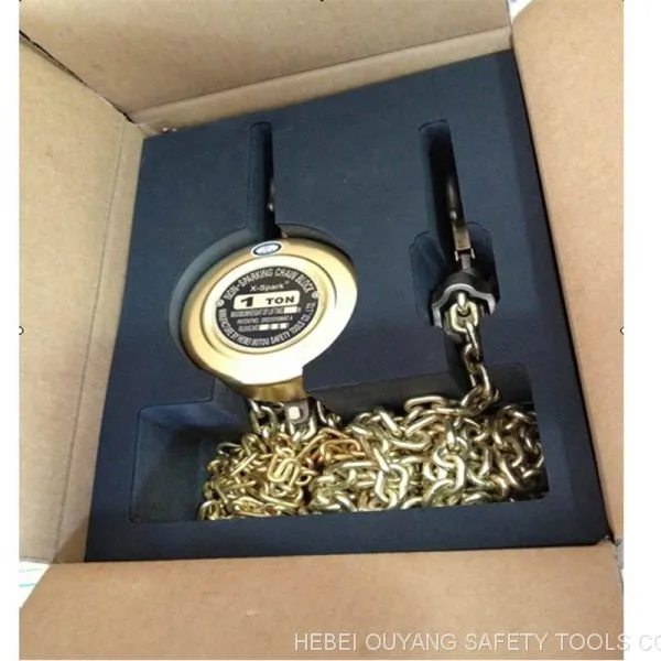 Non Sparking Lifting Chain Hoist,Range :0.5- 2 TON,Copper Beryllium ATEX FM Certificate photo-3