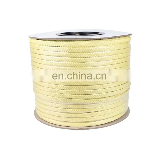 High Temperature Custom Resistance Fireproof Braided Aramid Fiber Roller Rope photo-7