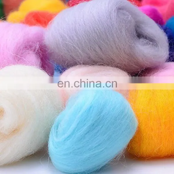 21um Needle Felting DIY Craft Materials White Merino Wool Roving Top photo-5