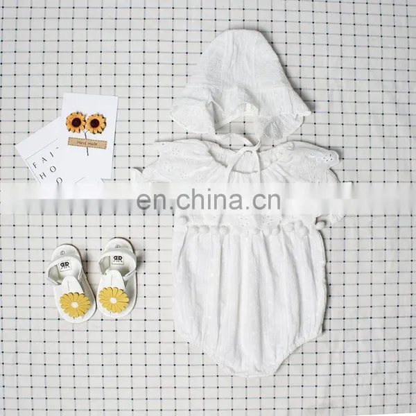 Infants & Toddler Clothes Elegant Full Sleeve White Baby Lace Party Romper photo-3