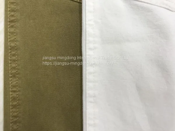 73.8%Cotton 19%Rayon 7.2%Spandex Bi-Stretch Peached Twill Fabric photo-4