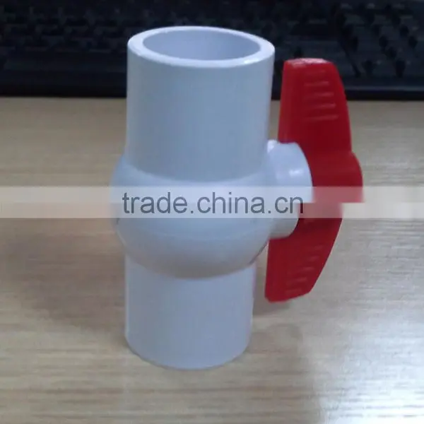 Compact White Upvc Ball Valve SOCKET/THREAD Style photo-3