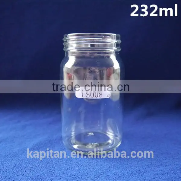 232ml Empty Glass Jar / Bottle For Food Candy