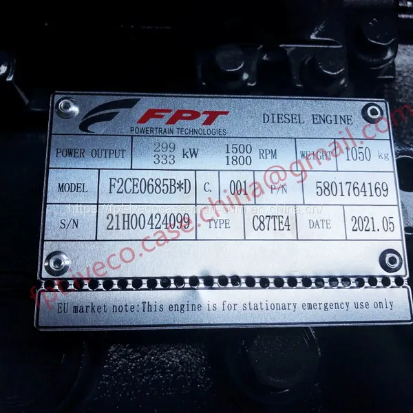 F2CE0685B*D 580174169 FPT Industrial Generator Set photo-2