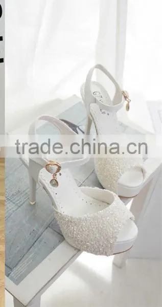 C71682A Women Wedding Shoes Ladies High Heel Elegant Evening Shoes photo-3