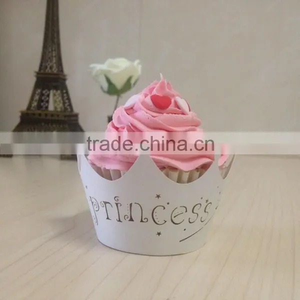 High Quality Lovely 2016 Laser Cut Princess Cupcake Wrappers photo-3