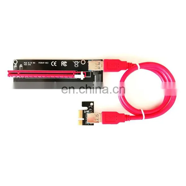 New Pcie Riser Card Ver011 011 Pro Gpu Adapter Card Pci 10 Capacitors 12 Led Lights Best Ver 011 Pro Pci-e Riser Card photo-2