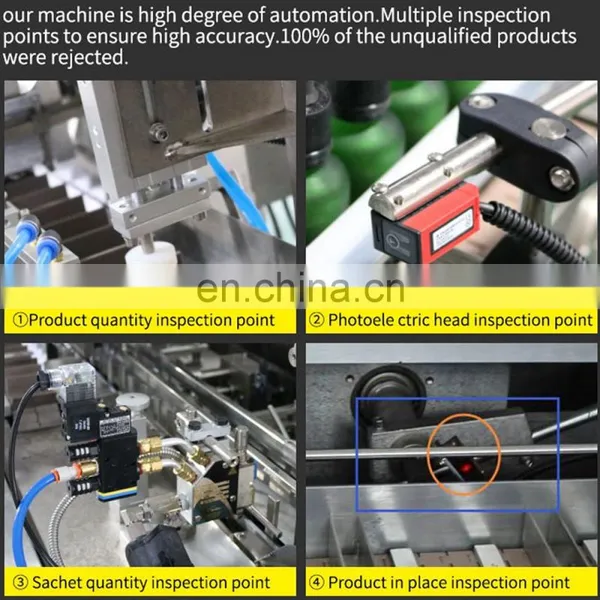 China Manufacturer Automatic Gloves Nails Led Bulbs Packing Packaging Commodity Carton Machine for Sale photo-2
