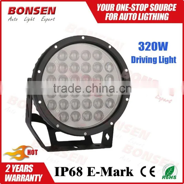 New High Quality 320W Led Driving Lights OFFROAD LAMP Spot Beam/flood Beam IP67 photo-2
