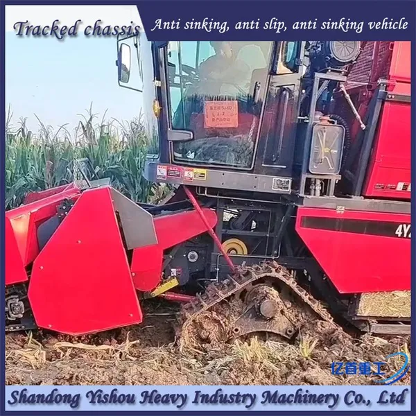 Corn Harvester Installed With Track Chassis for Normal Harvesting on Muddy Ground photo-2