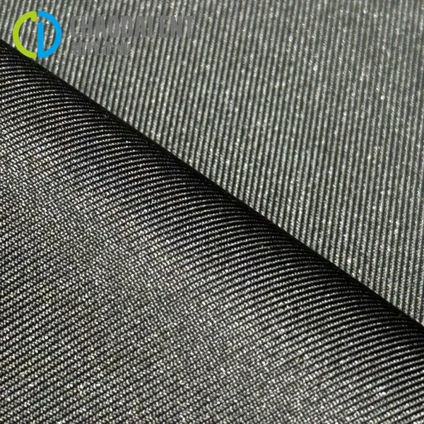Eco-friendly GRS 90GSM Woven Twill 250T 100%RPET Recycled Polyester Fabric for Coat & Suit LiningBag Lining photo-2