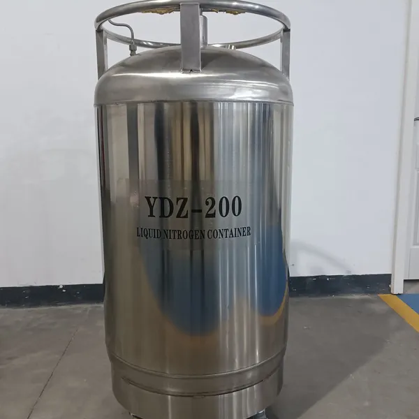 Self Pressurized Tank YDZ-200 High-quality Laboratory Stainless Steel Liquid Nitrogen Tank photo-2