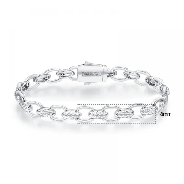 18K Plated Cuban Bracelet 5A Grade Zircon Simple Luxury Jewelry For Girlfriends Lovers Christmas Valentine Birthday Gift photo-4