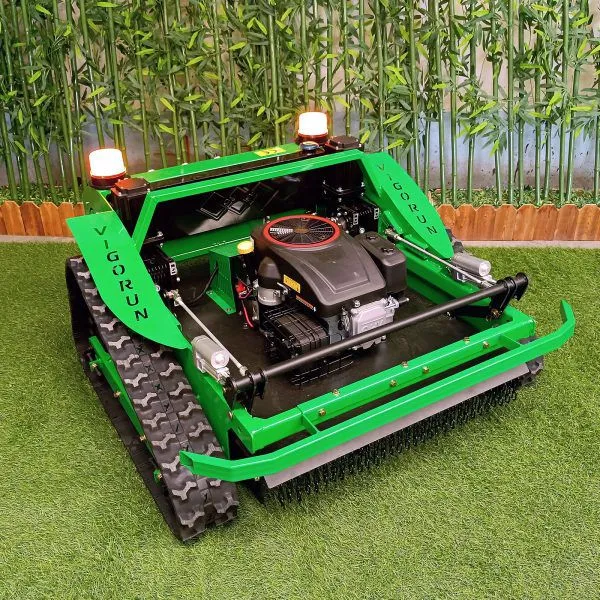 Factory Supply VTLM800 RC Lawn Mower 200m Remote Control Rubber Track Mower For Brush Clearing Snow Removal photo-2