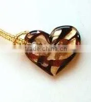 Glass Heart Shape Pendant