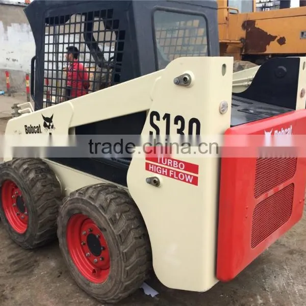 Used 2013 Made BOBCAT S130 Compact Skid Steer Loader for Sale photo-3