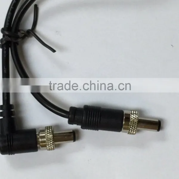 Custom Product Locking Ring DC 5.5x2.1 0r 5.5x2.5mm DC Extension With 1185 18AWG Cable Wire Harness photo-2