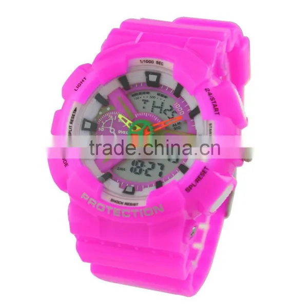 LP1369 Promotional Price Teenage Style 30m Waterproof Dual Function Watch photo-3