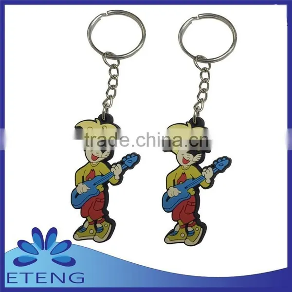 High-quality Economical Fashion Custom Design Rubber Keyring photo-5