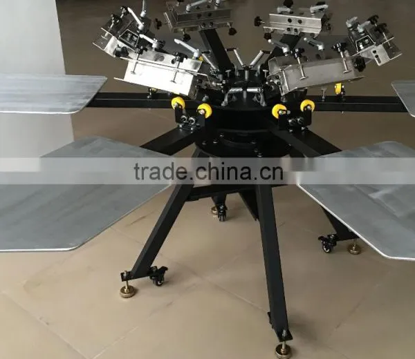 Factory Directly Provided Top Quality Manual 6 Color 6 Station Screen Printer With Micro Registration photo-4